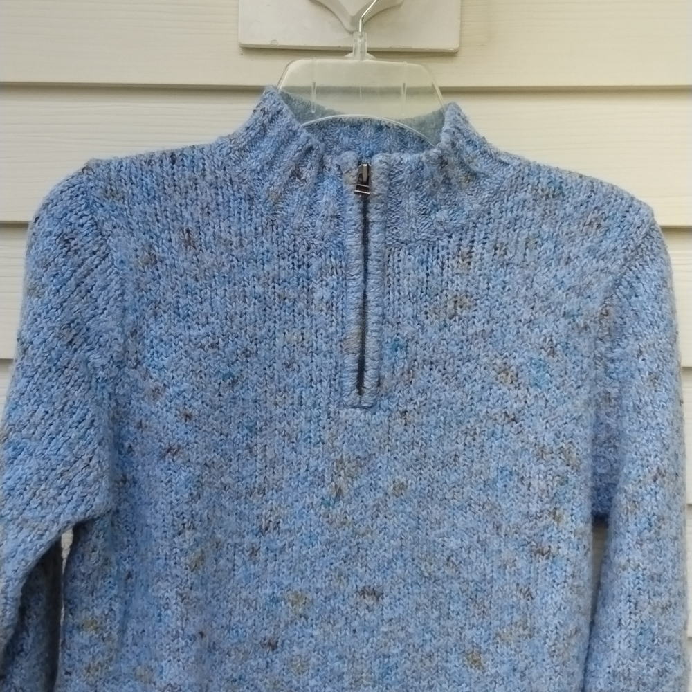Croft & Barrow Blue Crew Neck Sweater - Picture 3 of 3